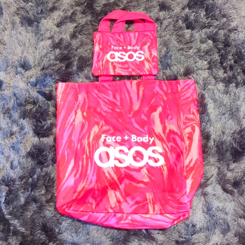 ASOS Face + Body shopping and makeup bags, NWOT